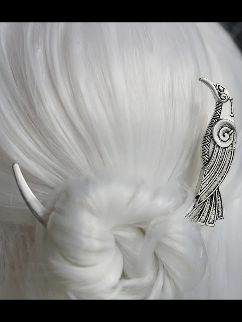 Celtic Bird Hair Pin - Ornate Winged Design Viking Norse